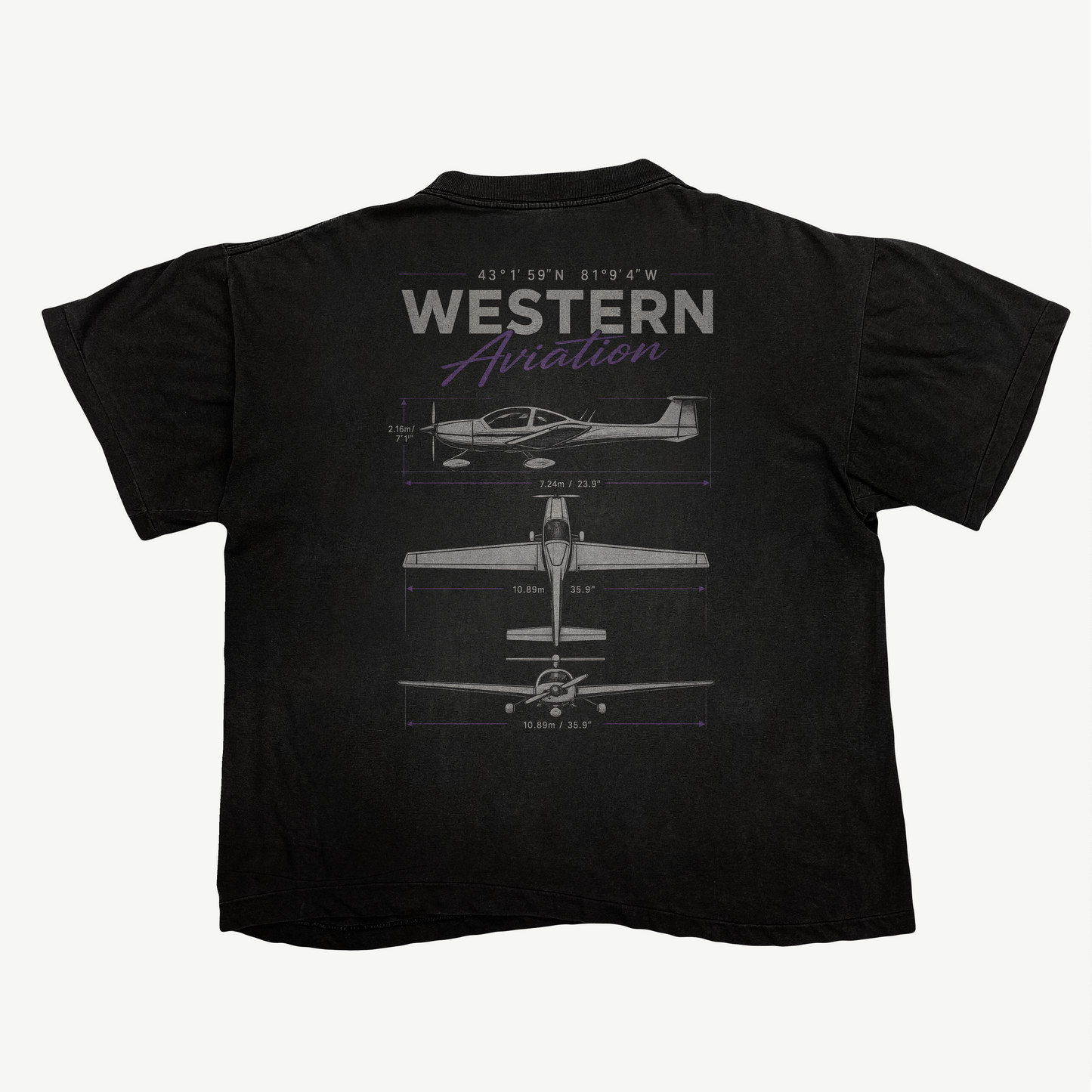 Western | DA20 Blue Print Back Design